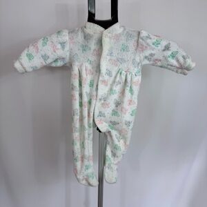 Vintage 80s Izod Lacoste Baby Sleeper Terry Cloth 12–18 lbs Alligator